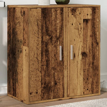 Schoenenkasten 2 st 32x35x70 cm bewerkt hout oud houtkleurig