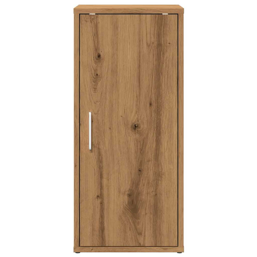 Schoenenkast 32x35x70 cm bewerkt hout artisanaal eikenkleur