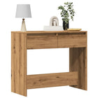 Wandtafel 89x41x76,5 cm bewerkt hout eikenkleurig
