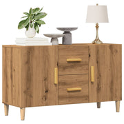Dressoir 100x36x60 cm bewerkt hout eikenkleurig