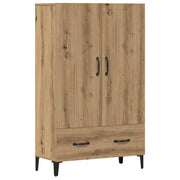 Hoge kast 70x31x115 cm bewerkt hout eikenkleur