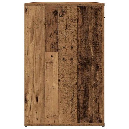 Bureau 100x49x75 cm bewerkt hout oud houtkleurig
