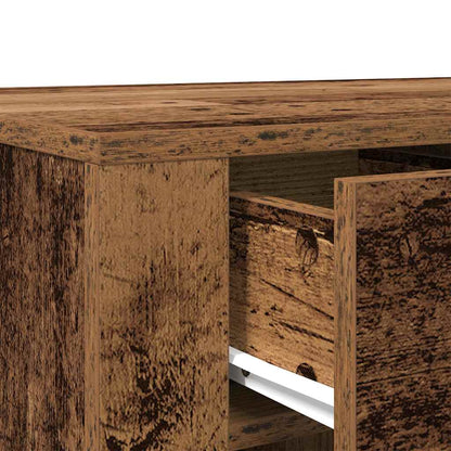 Bureau 100x49x75 cm bewerkt hout oud houtkleurig