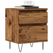 Nachtkastjes 2 st 40x35x50 cm bewerkt hout
