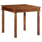 Dining table 80x80x77 cm solid acacia wood