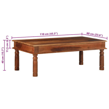Salontafel 110x60x40 cm massief acaciahout