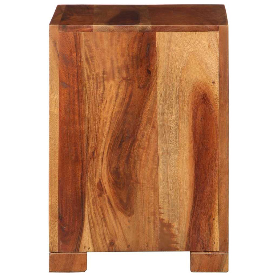 Bijzettafel 37x29x40 cm massief acaciahout