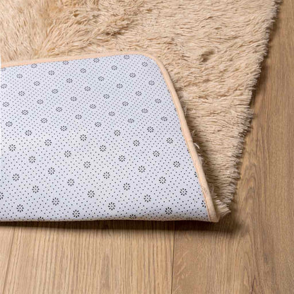 Hoogpolig vloerkleed NAVARRA 60x100 cm polyester beige