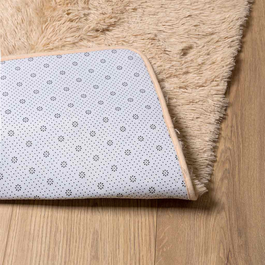 Hoogpolig vloerkleed NAVARRA 60x100 cm polyester beige