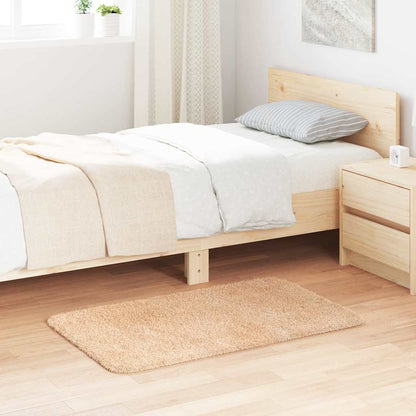 Hoogpolig vloerkleed NAVARRA 60x100 cm polyester beige