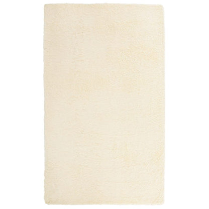 Hoogpolig vloerkleed NAVARRA 60x100 cm polyester crèmekleurig