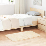 Vloerkleed 60x100 cm polyester crèmekleurig