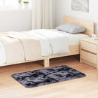 Vloerkleed 60x100 cm polyester donkergrijs