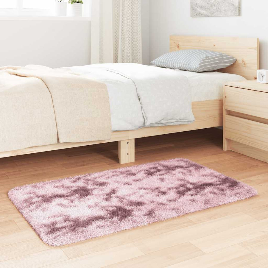 Hoogpolig Vloerkleed Navarra Polyester Stoffig Roze Dusty Pink 60 x 100 cm