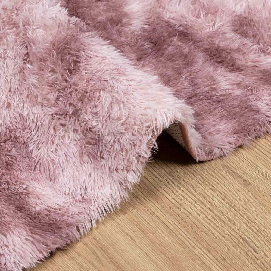 Hoogpolig Vloerkleed Navarra Polyester Stoffig Roze Dusty Pink 60 x 100 cm