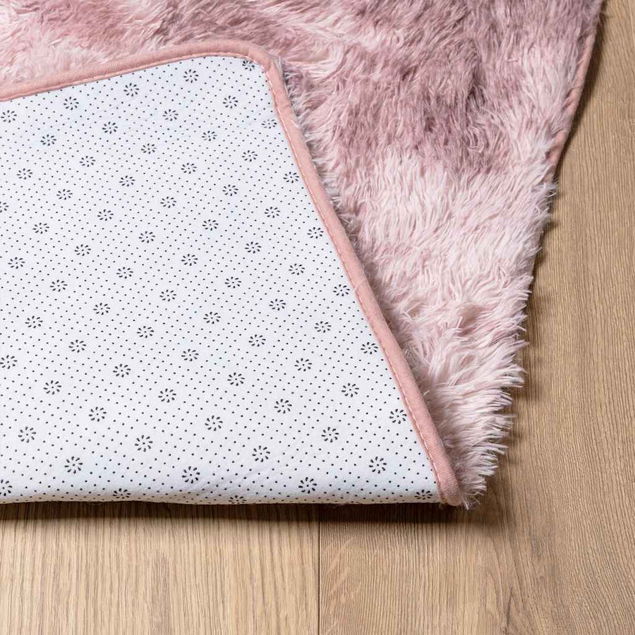 Hoogpolig Vloerkleed Navarra Polyester Stoffig Roze Dusty Pink 60 x 100 cm