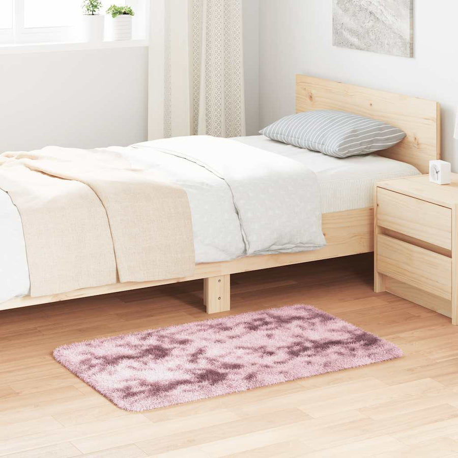 Hoogpolig Vloerkleed Navarra Polyester Stoffig Roze Dusty Pink 60 x 100 cm
