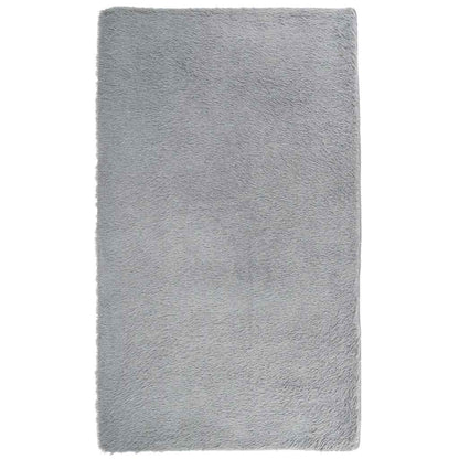 Hoogpolig Vloerkleed Navarra Polyester Lichtgrijs 60 x 100 cm Rechthoekig
