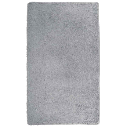 Hoogpolig vloerkleed NAVARRA 60x100 cm polyester zilvergrijs