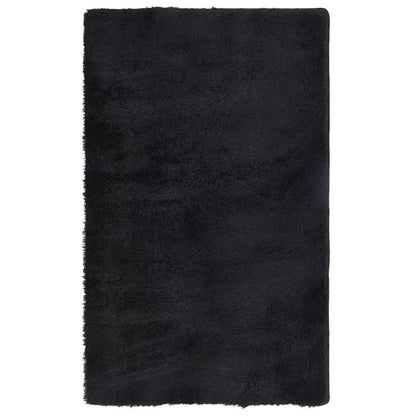 Hoogpolig vloerkleed NAVARRA 80x150 cm polyester zwart