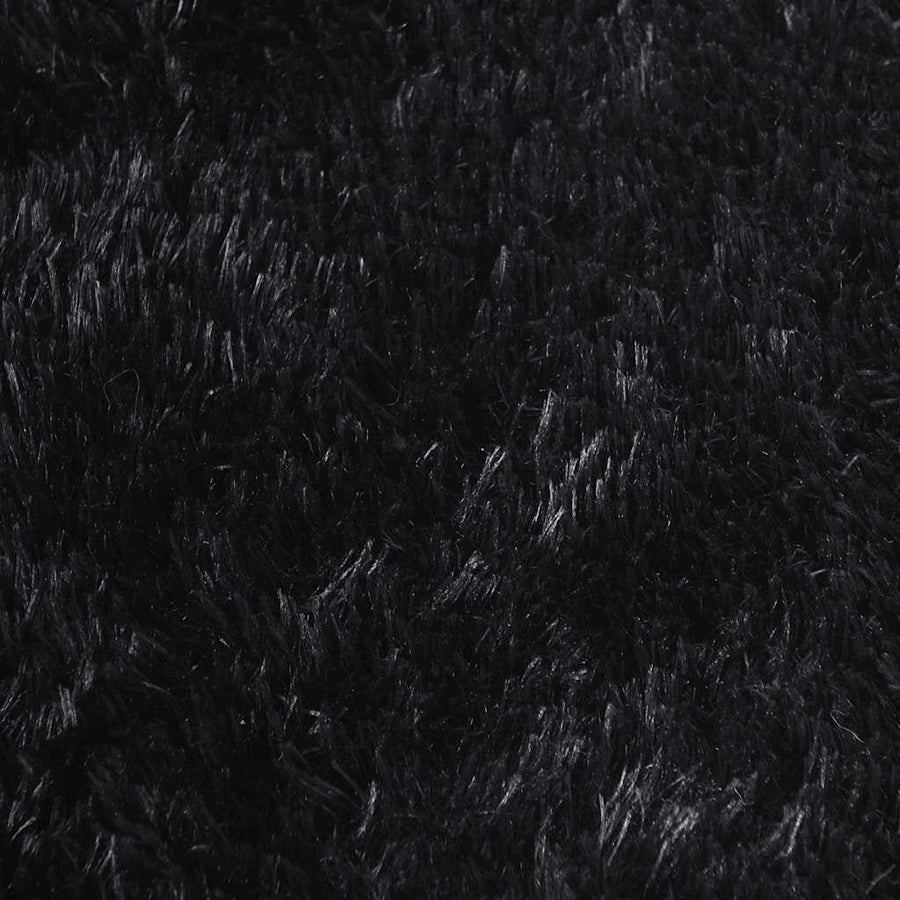 Hoogpolig vloerkleed NAVARRA 80x150 cm polyester zwart
