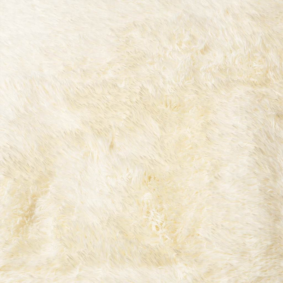 Hoogpolig vloerkleed NAVARRA 80x150 cm polyester crèmekleurig