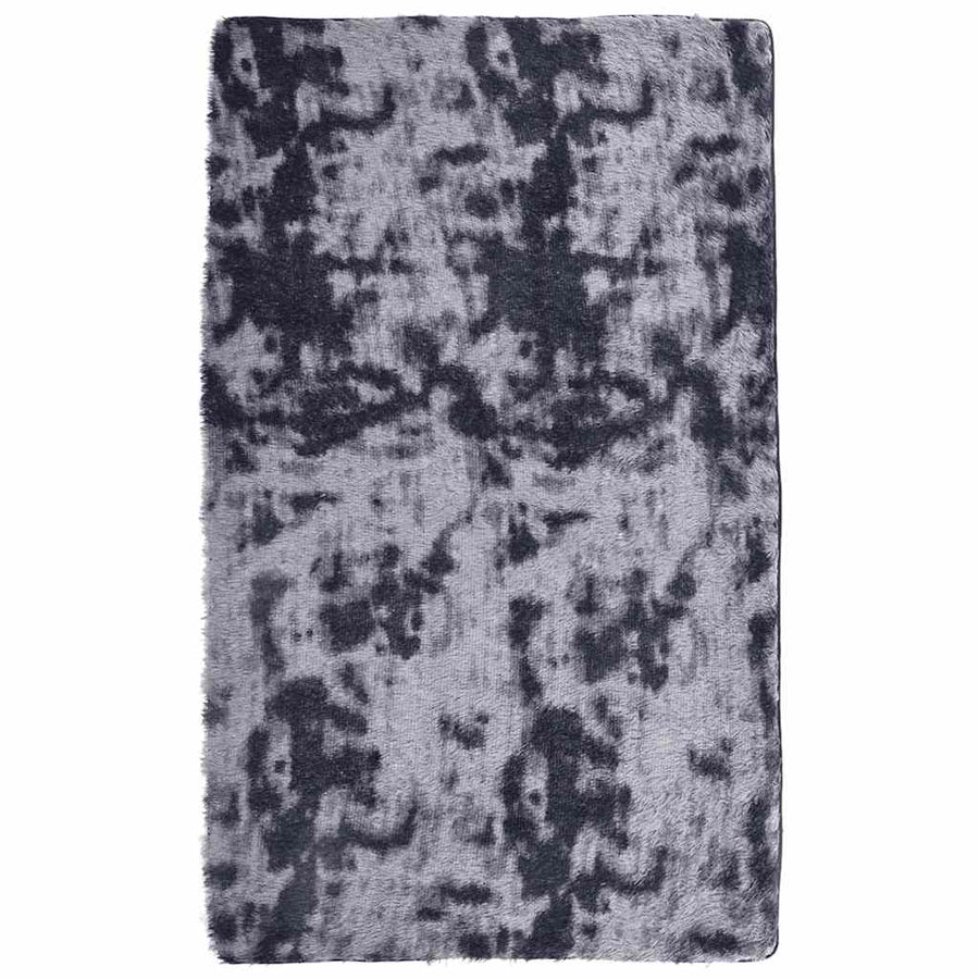 Hoogpolig vloerkleed NAVARRA 80x150 cm polyester donkergrijs