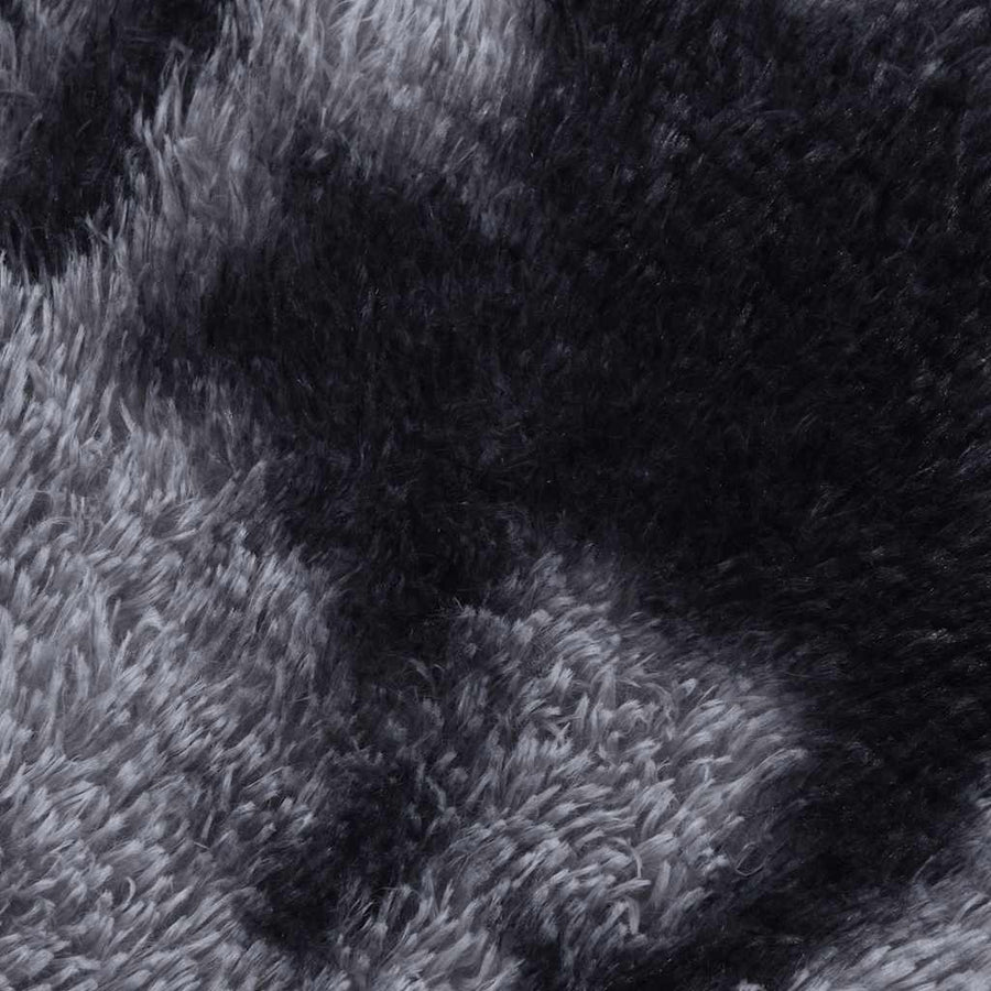 Hoogpolig vloerkleed NAVARRA 80x150 cm polyester donkergrijs