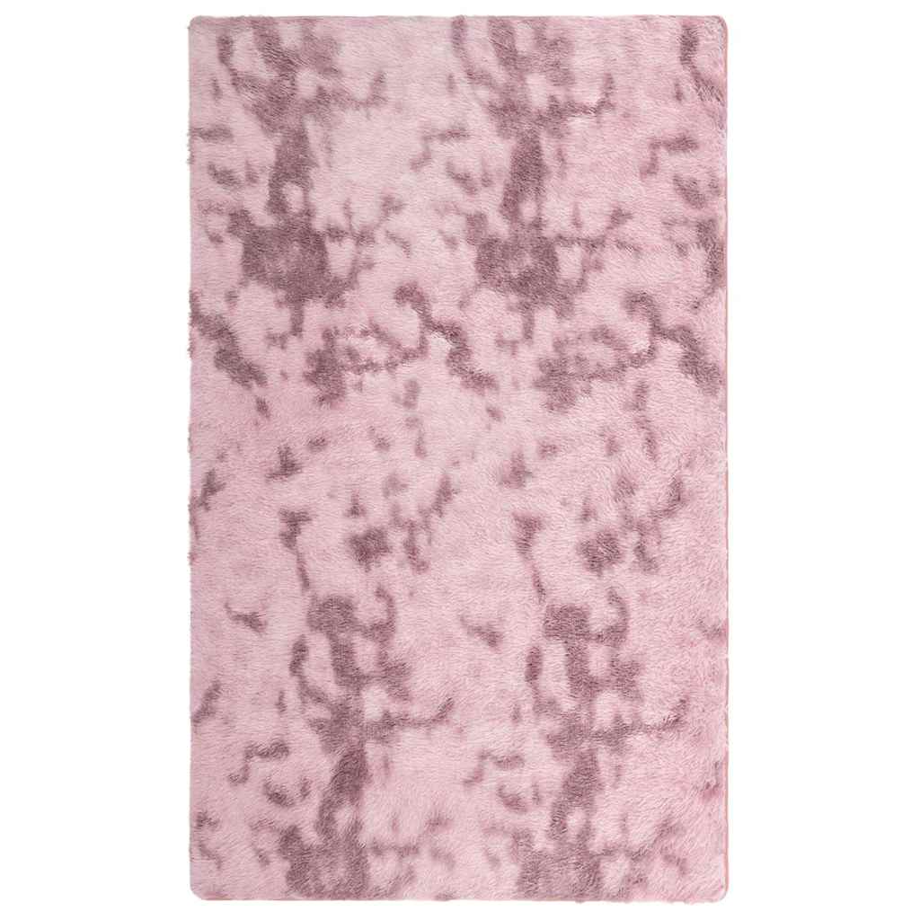 Hoogpolig vloerkleed NAVARRA 80x150 cm polyester stoffig roze