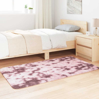 Hoogpolig vloerkleed NAVARRA 80x150 cm polyester stoffig roze