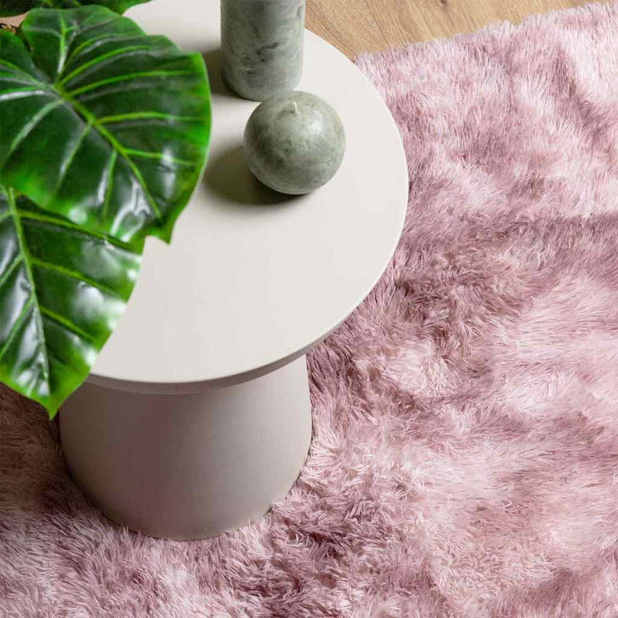Hoogpolig vloerkleed NAVARRA 80x150 cm polyester stoffig roze