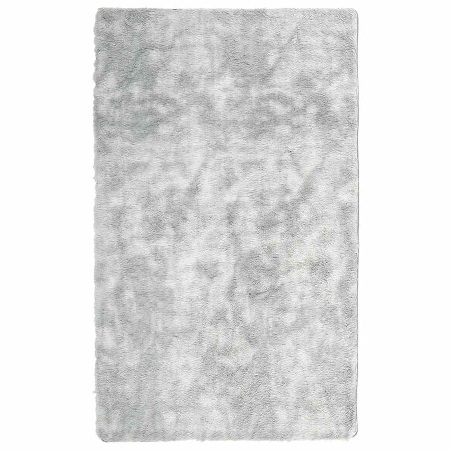 Hoogpolig vloerkleed NAVARRA 80x150 cm polyester lichtgrijs