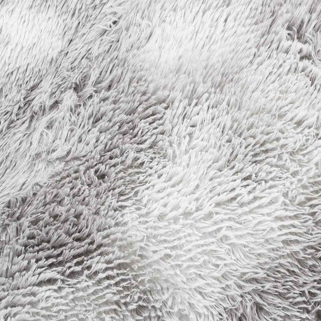 Hoogpolig vloerkleed NAVARRA 80x150 cm polyester lichtgrijs