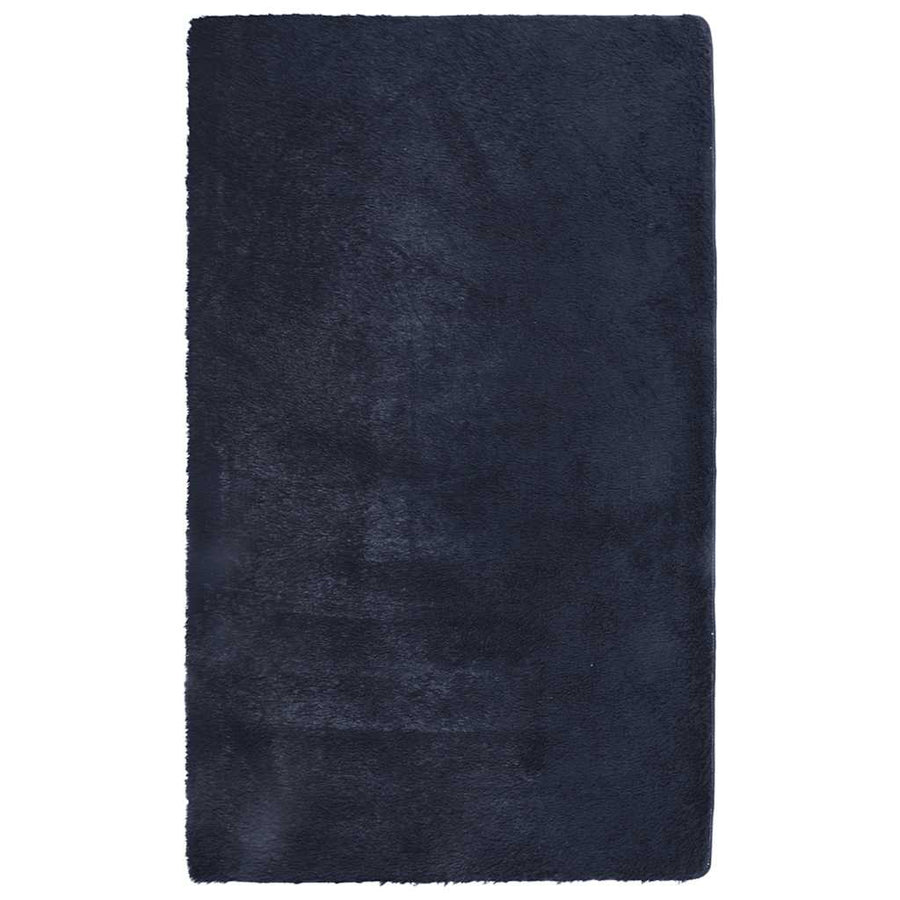 Hoogpolig Vloerkleed Navarra Polyester Marineblauw 80 x 150 cm