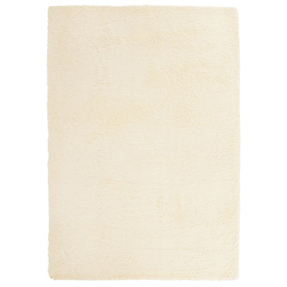 Hoogpolig vloerkleed NAVARRA 120x170 cm polyester crèmekleurig