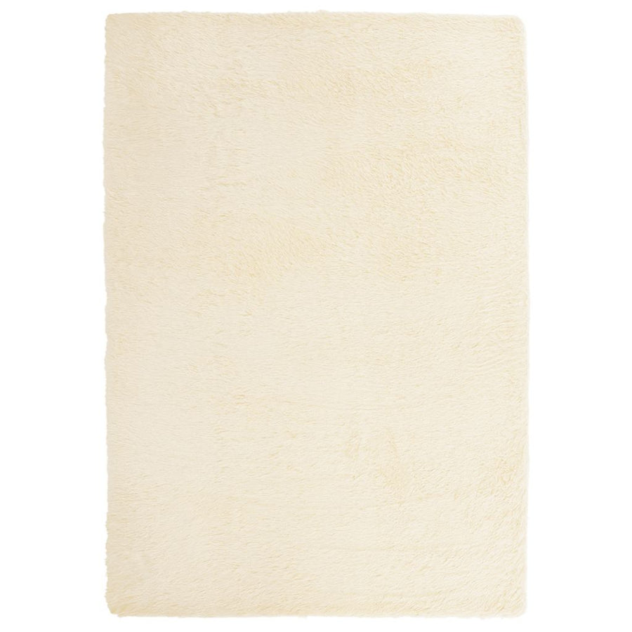 Hoogpolig vloerkleed NAVARRA 120x170 cm polyester crèmekleurig