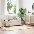 High-pile rug NAVARRA 120x170 cm polyester cream