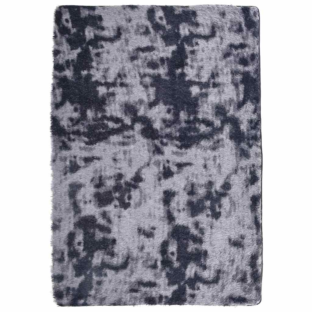 Hoogpolig vloerkleed NAVARRA 120x170 cm polyester donkergrijs