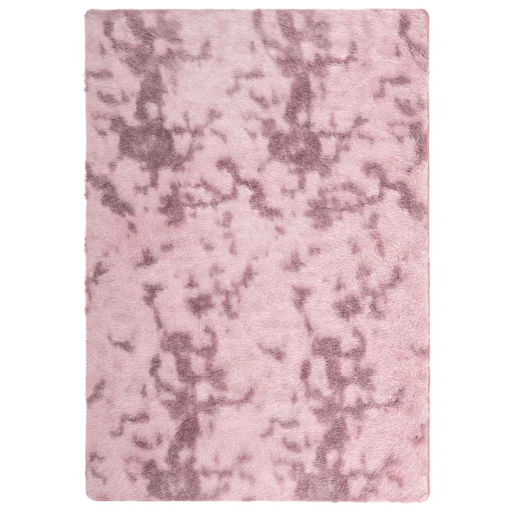 Hoogpolig vloerkleed NAVARRA 120x170 cm polyester stoffig roze