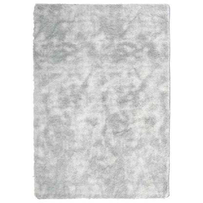 Hoogpolig vloerkleed NAVARRA 120x170 cm polyester lichtgrijs
