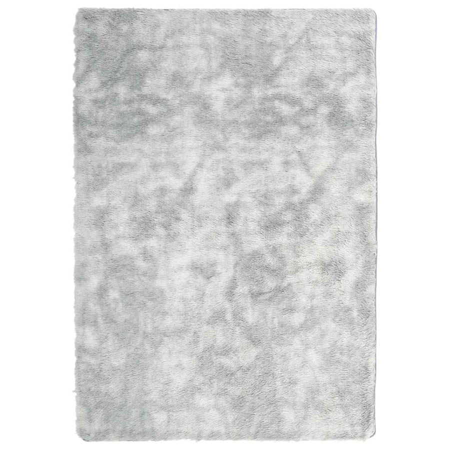 Hoogpolig vloerkleed NAVARRA 120x170 cm polyester lichtgrijs