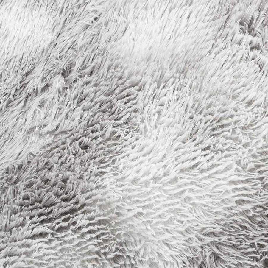 Hoogpolig vloerkleed NAVARRA 120x170 cm polyester lichtgrijs
