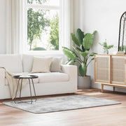 Vloerkleed hoogpolig 120x170 cm lichtgrijs polyester