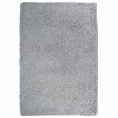 Hoogpolig vloerkleed NAVARRA 120x170 cm polyester zilvergrijs