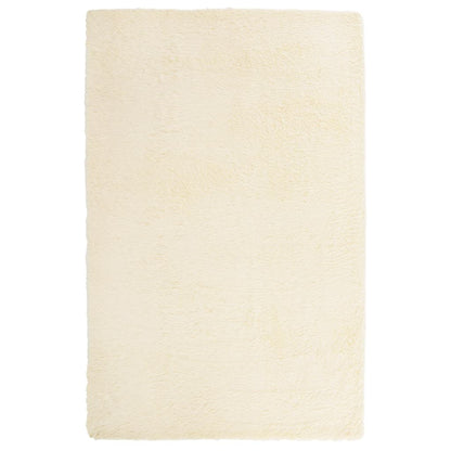 Hoogpolig vloerkleed NAVARRA 130x200 cm polyester crèmekleurig
