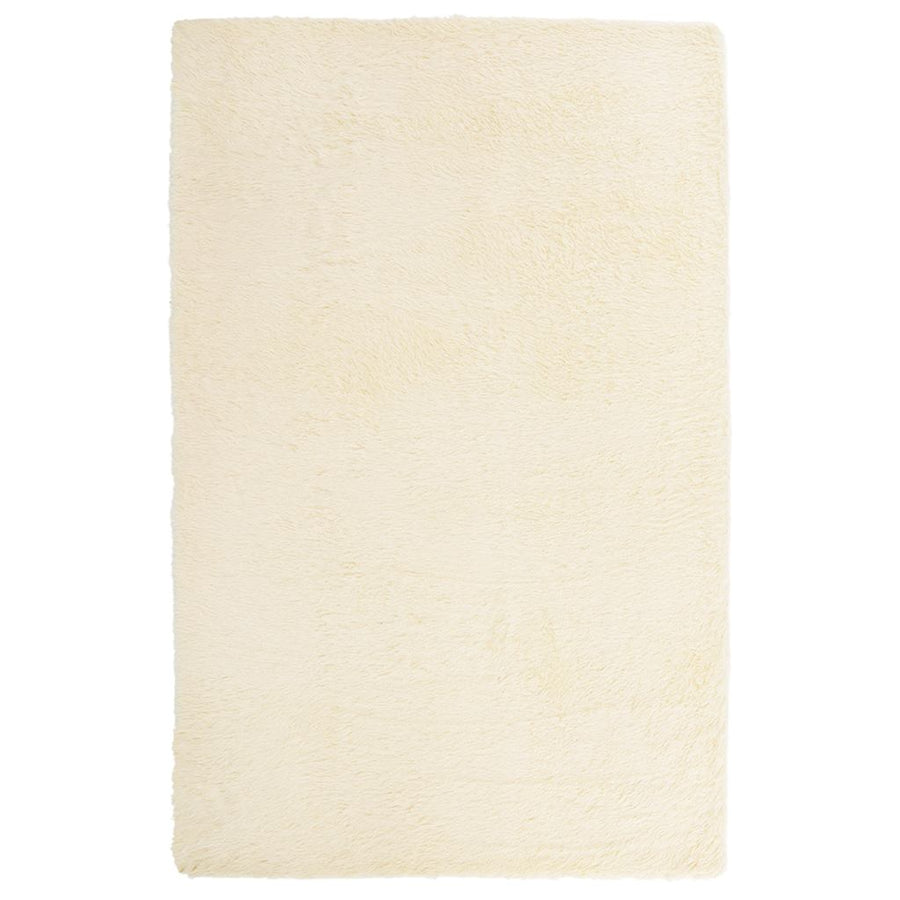 Hoogpolig vloerkleed NAVARRA 130x200 cm polyester crèmekleurig