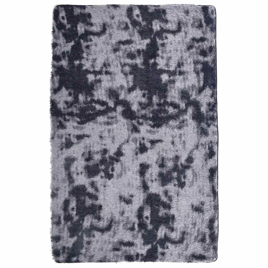 Hoogpolig vloerkleed NAVARRA 130x200 cm polyester donkergrijs
