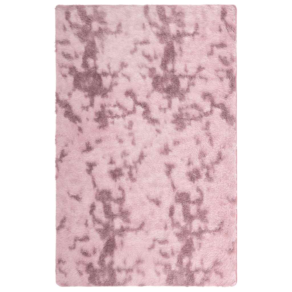 Hoogpolig vloerkleed NAVARRA 130x200 cm polyester stoffig roze