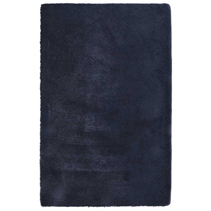 Hoogpolig vloerkleed NAVARRA 130x200 cm polyester marineblauw