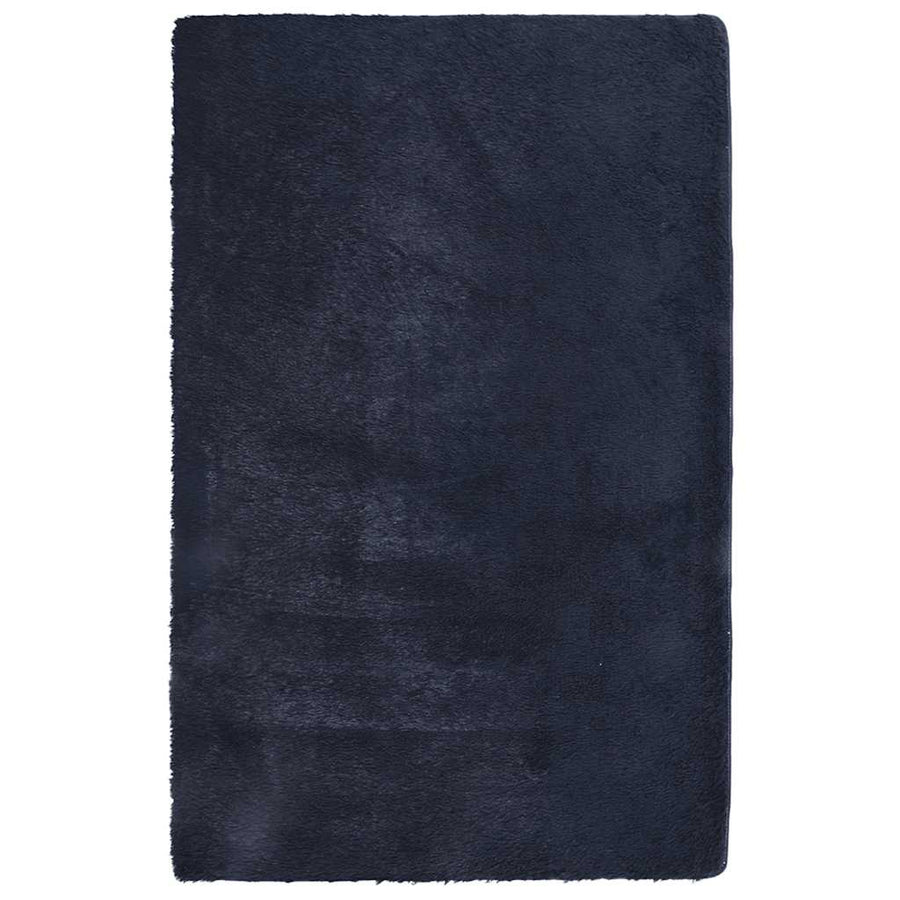 Hoogpolig vloerkleed NAVARRA 130x200 cm polyester marineblauw